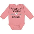 thumbnail image 3 of Inktastic Grandma and Grandpas Favorite- Heart Grandchild Boys or Girls Long Sleeve Baby Bodysuit, 3 of 5