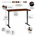 thumbnail image 4 of Move 80 Series 48W x 30D Adjustable Desk in Hansen Cherry - Engineered Wood, 4 of 8