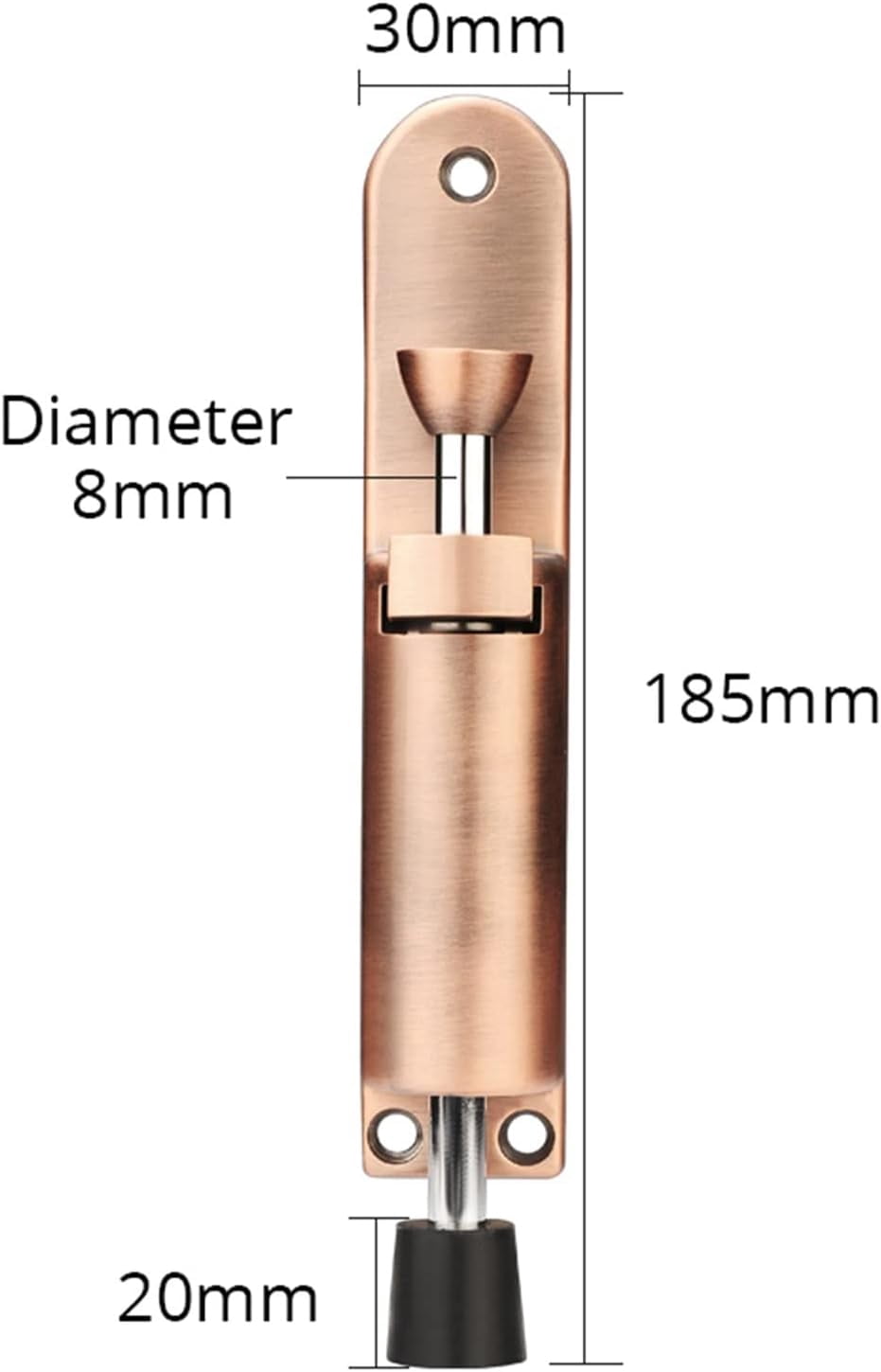 Zinc Alloy Foot-Operated Lever Door Stops Adjustable Kickdown Bronze Door Holder Door Stop Hardware Door Buffer Fittings 1Pcs