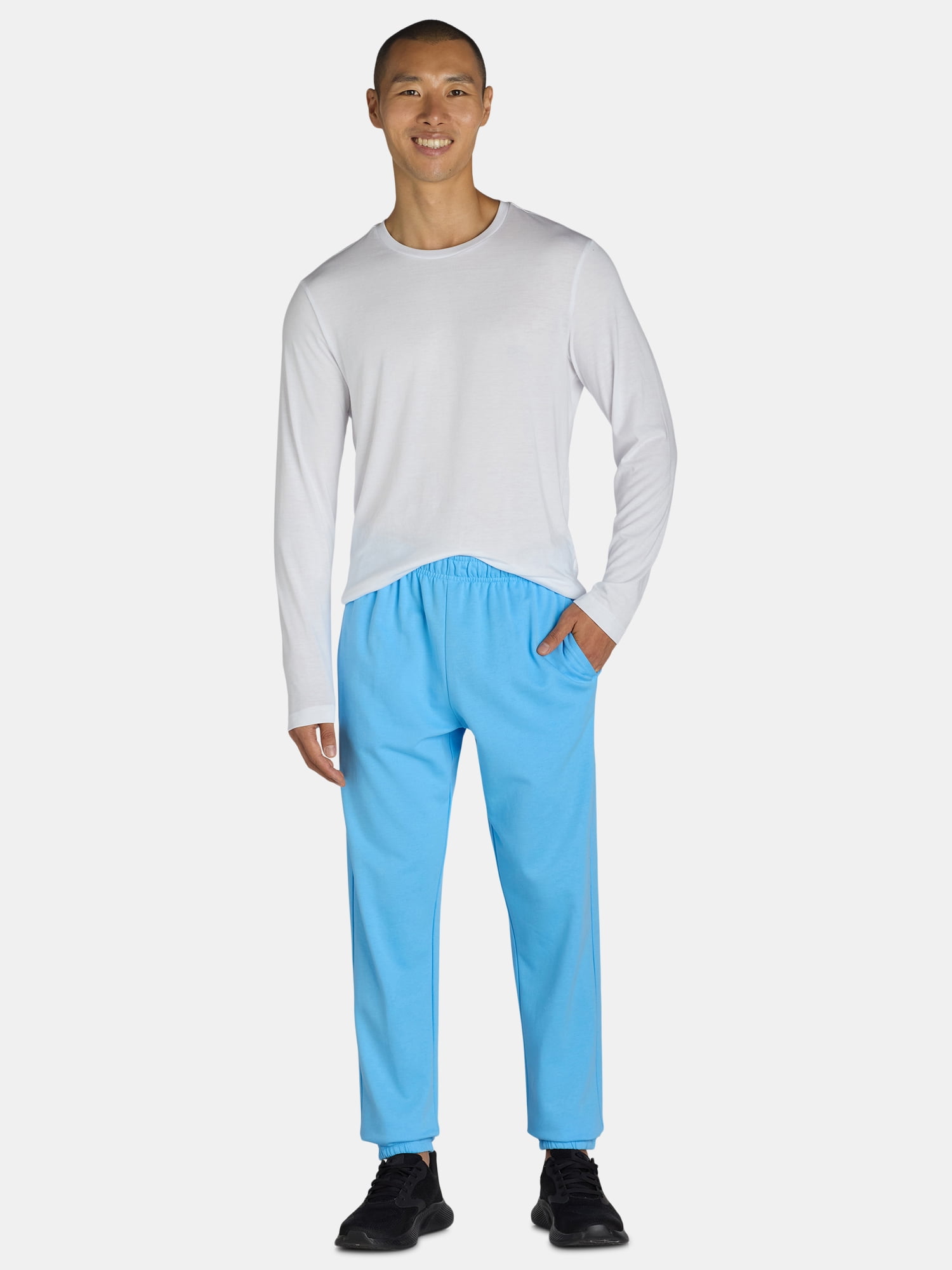 Athletic Works Men's and Big Men’s Fleece Jogger Pants, Sizes S-3XL