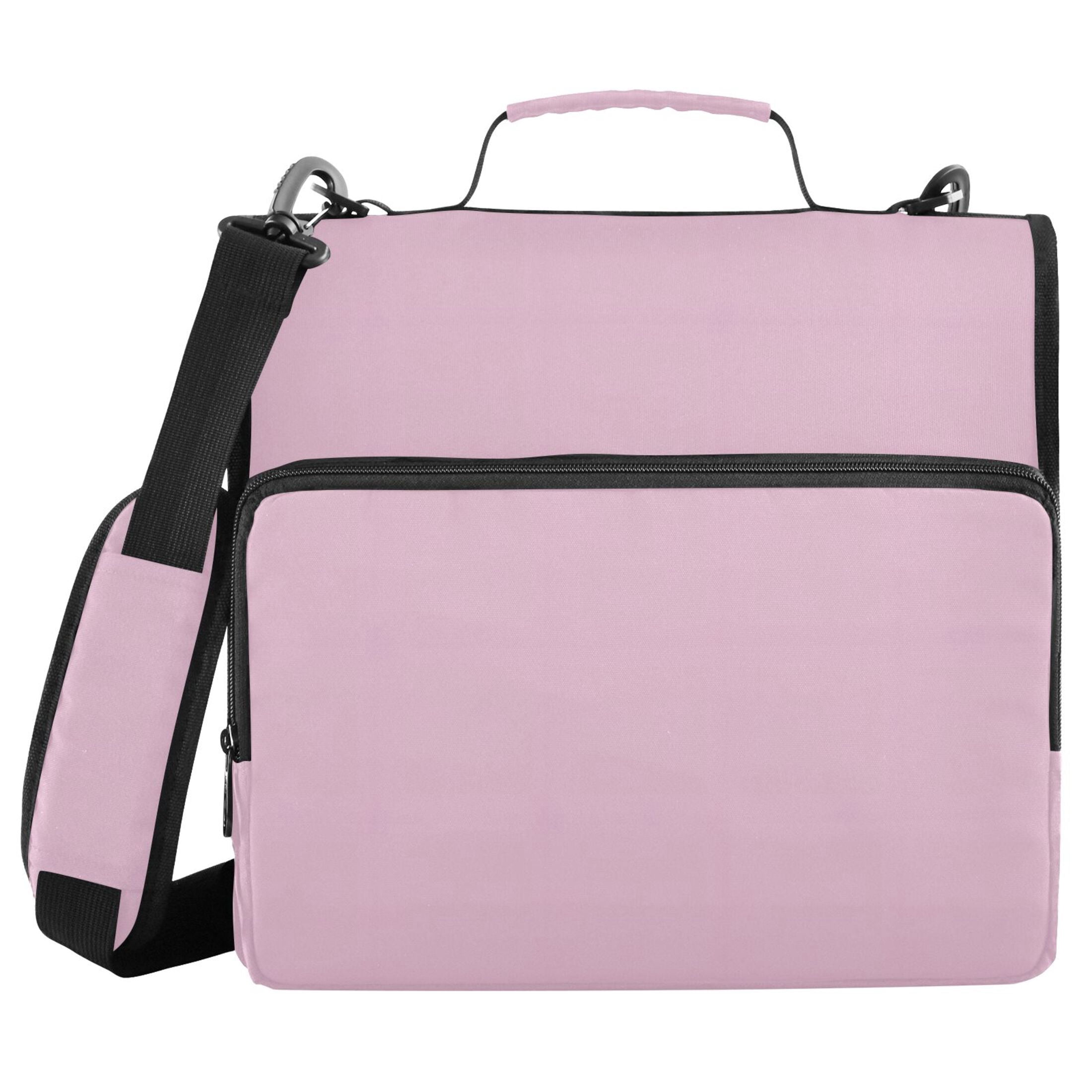 ALAZA Zipper Binder Light Pink 3 Ring Trapper Keeper File Folder Organizer Bag