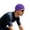 Dark Purple, variant on Mens Womens Outdoor Windproof Sun Cycling Sweat Absorbing Hat UPF 50 Plus Lightweight Breathable Wicking Adjustable Strap Visor For Running Hiking Travel Black One Size