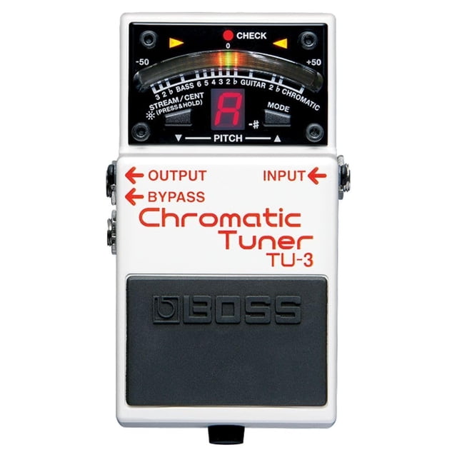 Pedal afinador cromático BOSS TU-3 con bypass para guitarra/bajo