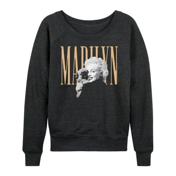 Marilyn Monroe - Simple Marilyn - Women's Lightweight French Terry Long Sleeve Shirt