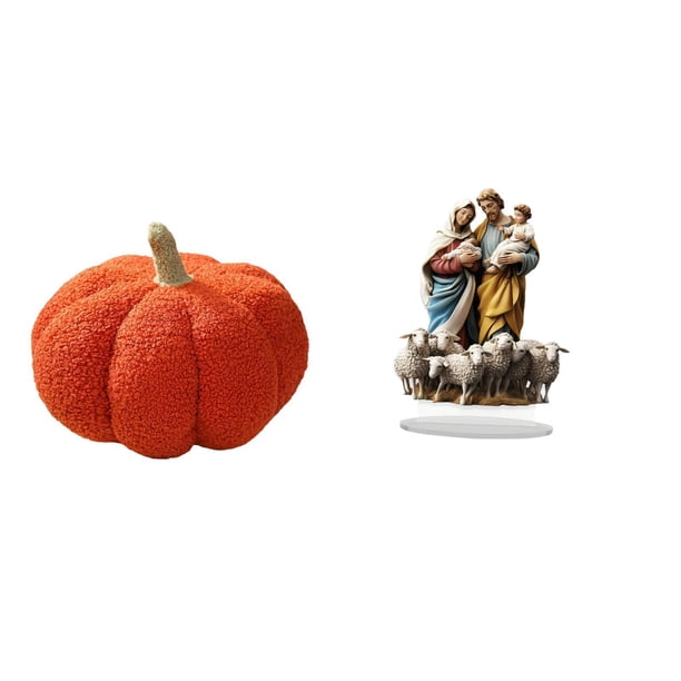 Almohadas de calabaza de Halloween,Almohadas de calabaza de Halloween Decoración del hogar Suave,Cojines de calabaza para Halloween,peluches,sofá,Letrero de mesa,Decoración de escritorio