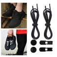 thumbnail image 1 of Cordones de zapatos de Goma Elástica Baoblaze sin lazo 47 cm Negro, 1 of 8