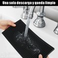 thumbnail image 3 of LYRAXE Tapete para Barra, Estera de Barra, Alfombrillas Antideslizantes Resistentes al Calor, Alfombrillas de Bar, para Bartender, Bartops, Caf&eacute;s, Restaurantes (negro-4pcs), 3 of 7