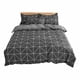thumbnail image 2 of Juego de colcha y cubrecama de cuatro piezas, liso, estampado, suave y transpirable, para cama de 150 x 200 cm., 2 of 8