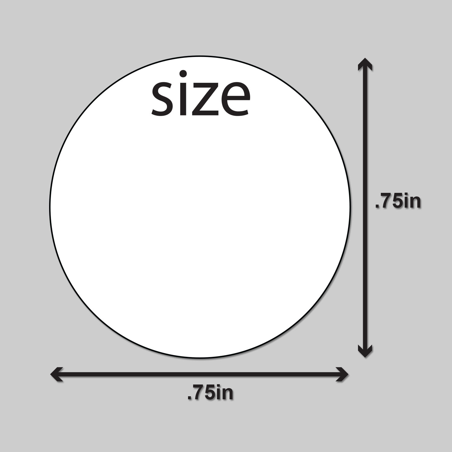 Standard Sticker Sizes Round