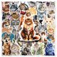 thumbnail image 3 of Pegatinas de vinilo Maine Coon con diseño de grafiti, resistentes al agua, 50 unidades, 3 of 5