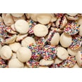 thumbnail image 2 of White Chocolate Nonpareils – Sweet Vanilla White Chocolate Dots with Colorful Candy Shell – Perfect for Baking, Decorating & Parties – Kosher, Kid-Friendly – Available in 8 oz, 2 of 3