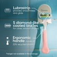 thumbnail image 3 of Extra Smooth Pink Women's Razor Handle with 2 Blade Refills, 3 of 8