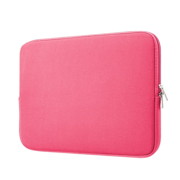 LLAYOO Laptop Sleeve Case Compatible with 13.3 Inch MacBook Air Pro Touch Bar for 13.3" Notebook Computer Tablet Chromebook 13" Soft Cover Protective Case Zipper Carrying Bag(Bright Pink)