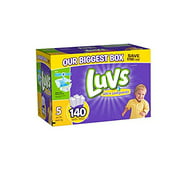 luvs diapers size 5, 140 count
