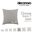 thumbnail image 3 of Deconovo Throw Pillow Cover Burlap Cushion Cover Faux Linen Decorative Pillow Cover for Couch 22 x 22 inch Light Gray Set of 2, 3 of 4