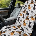 thumbnail image 6 of ZUXONGSY Car Seat Cover Towel Cartoon Dog Print Automotive Front seat Protector Portable Protection for Front Bucket Seats After Gym, Yoga, Beach Black, 6 of 8