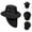 Black, variant on Sun Hat for Men,Cotton Summer Outdoor Sun Protection Wide Brim Bucket Hat Foldable Safari Boonie Hat Bucket Hat for Fishing Hiking Garden Lawn Work Safari Camping Outdoor Men Mountaineering Fi
