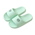 thumbnail image 3 of Lenago Bathroom Slippers for Women Quick Drying Non Slip Bath Slippers Shower Shoes Sandals with Drain Holes Bathroom House Shoes Beach Sandals, 3 of 5