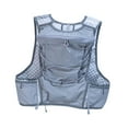 thumbnail image 4 of QccHieUs Hydration Backpack Backpack Adjustable Water with Reflective Strips Backpacks of gray, 4 of 9