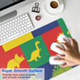 thumbnail image 4 of Long Mouse Pads for Desk,Colorful Cartoon Dinosaurs Squares Desk Mats on Top Of Desks, Desk Mouse Pad Extra Large with 3mm Non-Slip Base and Stitched Edge for Gaming,Work,Home 31.5"x11.8", 4 of 5