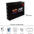 thumbnail image 2 of Lampao Unicorn Night Light for Kid, 3D Illusions Table Night Lamp, 16 Colors Changing, Ideal Gifts for Children Girls (Unicorn 5), 2 of 4