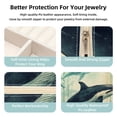 thumbnail image 3 of Whale Travel Portable Square Jewelry Box Earring Necklace Bracelet Organizer Storage Display Case Holder Stand Decorative Box Organize, 3 of 6