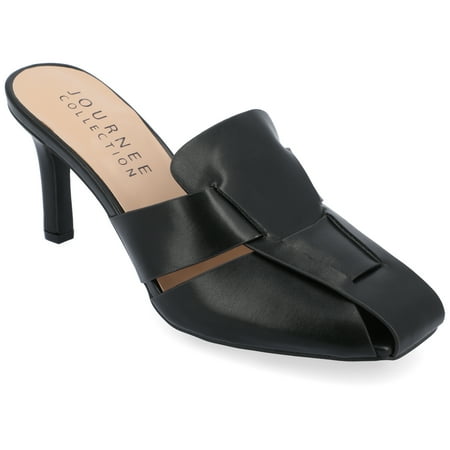 

Journee Collection Womens Tristin Slip On Stiletto Square Toe Mule Pumps