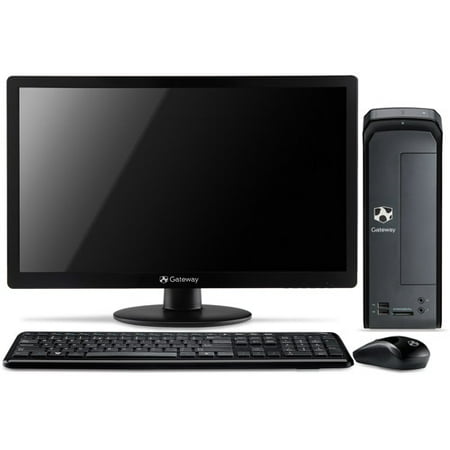 Gateway Black SX2110G-UW24 Desktop PC Bundle with AMD E1-1500 Accelerated Processor, 6GB RAM, 19.5" Monitor, 500GB Hard Drive and Windows 8 Operating System
