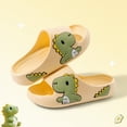 thumbnail image 4 of kpoplk Big Kids Cloud slides,Boys Girls Slides Non-slip Summer Beach Pool Shoes Toddler Cartoon Slides Sandals Indoor&Outdoor Garden Slippers Shower Shoes(Yellow,1.5), 4 of 7