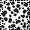 Cow Spots, variant on Yayeee Kitchen Curtains Set of 2 Light Filtering 57"x24" Over Sink Window Panels, Forget Me Not