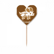 b dinosaur hornb art deco fashion Toothpick Flags Heart Lable Cupcake Picks