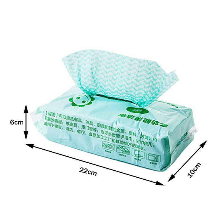 Disposable Kitchen Dish cloths High Absorbent Cleaning Wipes for Cleaning  Oil Stain Dust Grease