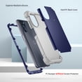 thumbnail image 5 of Compatible with Motorola Moto G 5G 2022 Case, 3 Layer Hybrid Hard PC Soft TPU Silicone Rugged Bumper Shockproof Anti Slip Protective Phone Cover for Motorola Moto G 5G 2022 6.5 inch, Darkblue, 5 of 7