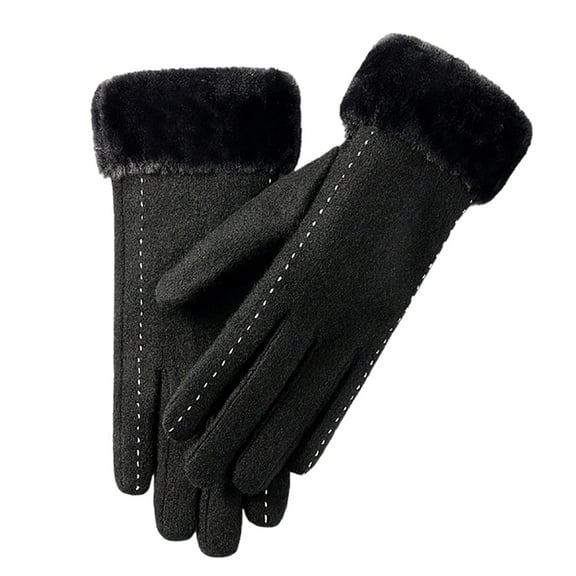 Winter Gloves Men and Women Winter Clothing for Women Winter Ski Inner Glove Lined With Men's And Women's Outdoor Cycling Plus Windproof And Cold Warm Flip Finger Screen Gloves