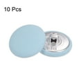 thumbnail image 3 of 10uds 36L Tela Paño Cubierto Botón 23mm Redondo Metal Vástago Costura Botones para Trajes Vestido Blusas, Azul, 3 of 5
