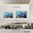 thumbnail image 4 of Elephant Stock Sea Sweetheart Ii Wall Art - Horizontal Multi Panel Canvas - Living Room Wall Decor - Animal Multi Panel - Blue And Turquoise Decor By Carolee Vitaletti - 74" x 48", 4 of 8