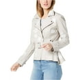 thumbnail image 2 of I.N.C Womens Embroidered Motorcycle Jacket, Grey, X-Large, 2 of 2