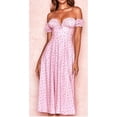thumbnail image 1 of Vestido largo Macarena con estampado floral rosa XXL, 1 of 8