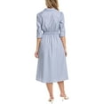 thumbnail image 2 of Gracia womens  Lace Bib Shirtdress, l, Blue, 2 of 3