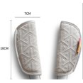 thumbnail image 1 of 2 fundas para correa de asiento de coche CHAO Cojín de cinturón de seguridad suave universal blanco, 1 of 3
