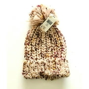 CEJON Bring Knit On Cuffed Hat w/ Pom Pom - Blush / Pink