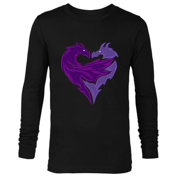 Disney Descendants 2 Mal Dragon - Long Sleeve T-Shirt for Men- Customized-Black