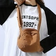 thumbnail image 4 of Sac Hobo en Toile avec Fermeture Éclair Unisexe, Lavable, Sac à Main/pochette Uni (Noir), 4 of 10