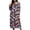 Purple, variant on Women's Plus Halloween Nightgown Pumpkin Ghost Print Crewneck Long Sleeve Dress Fall Loungewear Sleep Maxi Dress