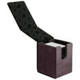 thumbnail image 6 of Suede Collection Alcove Flip Amethyst Deck Box, 6 of 7