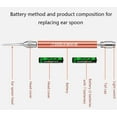 thumbnail image 3 of tredstone Children Flashlight Aluminium Alloy Earpick Spoon LED Light Wax Curette Remover Luminous Earwax Cleaner, 3 of 9