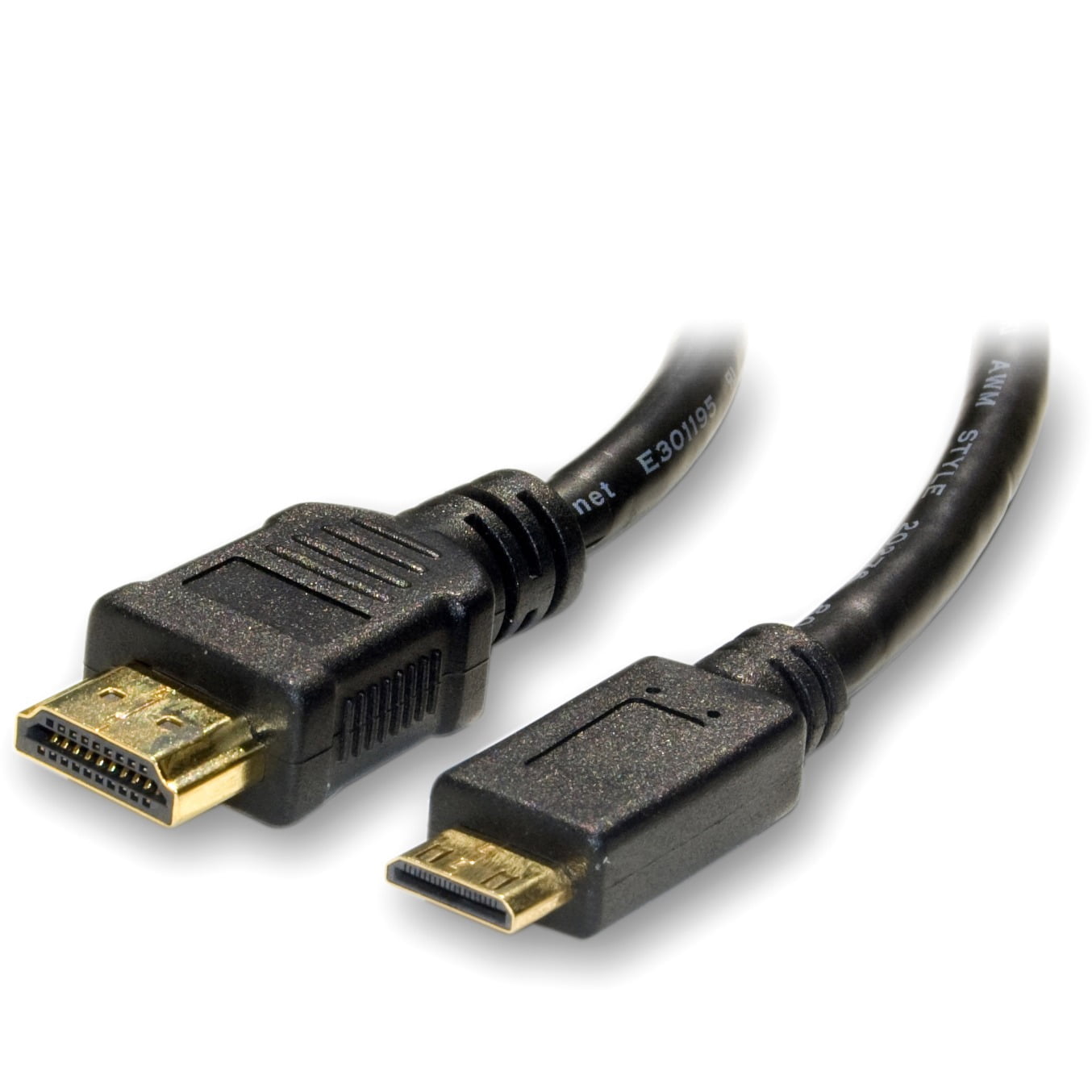 Câble Mini HDMI vers HDMI mâle 1.4 2 mètres compatible 3D haute vitesse  ethernet