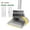 Yellow and Grey, variant on Eyliden Broom and Dustpan Set, Upright Stand Dustpan with Comb for Remove Dust, Extendable to 52”, Grey
