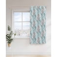 thumbnail image 4 of Leaves Specimens Thermal Insulated Blackout Curtains for Bedroom 45 Length Teal Green Grey White Background Room Darkening Curtain 1 Panel Grommet Window Curtain Drape for Living Room Nursery Room, 4 of 7