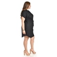 thumbnail image 2 of Vestido camisero de lino Roman Fashion /Tallas Extras, 2336 (Negro) negro 42, 2 of 5